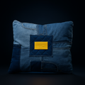 REWORKED DENIM PILLOW